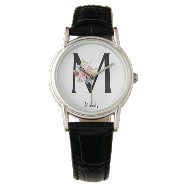 Relógio Wild Flower Alphabet M Watch (Frente)