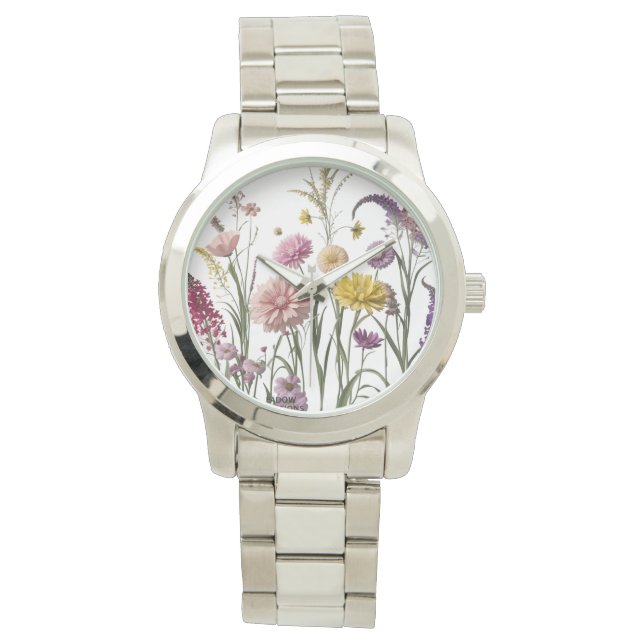Relógio Wildflower Meadow - Na moda Floral Women's eWatch (Frente)