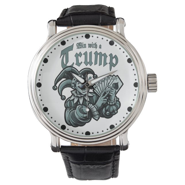 Relógio Win With A Trump - Gewinne mit einem Trumpf (Frente)