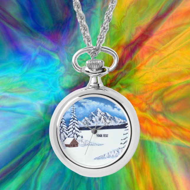Relógio Winter Wonder Silver Necklace Watch (Criador carregado)