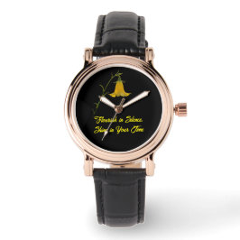Relógio Women’s Vintage Rose Gold Watch – Flowers