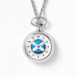 Relógio Women's Scotland Flag Wenound Silver Watch