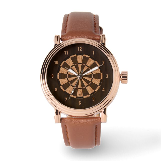 Relógio Wood Dartboard Watch (Frente)