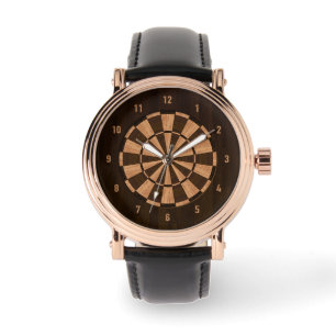 Relógio Wood Dartboard Watch