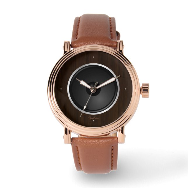 Relógio Wood Music Auto-falante (Frente)