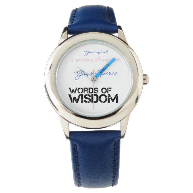 Relógio Words of Wisdom eWatch Horloge (Frente)
