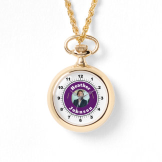 Relógio WOW! ✨ Gold Necklace Watch Custom Gift