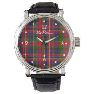 Relógio Xadrez Clan MacPherson Tartan - Monitorização pers