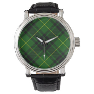 Relógio Xadrez verde MacArthur tartan