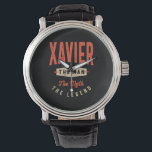 Relógio Xavier Name Funny Personalizado Birthday Xavier<br><div class="desc">Este é um design com o texto Xavier,  o homem,  o mito da lenda. Um legal presente para amigos ou família chamado Xavier. Se o seu primeiro ou sobrenome é Xavier,  então este produto é para si. Presente para Xavier no Dia de os namorados.</div>