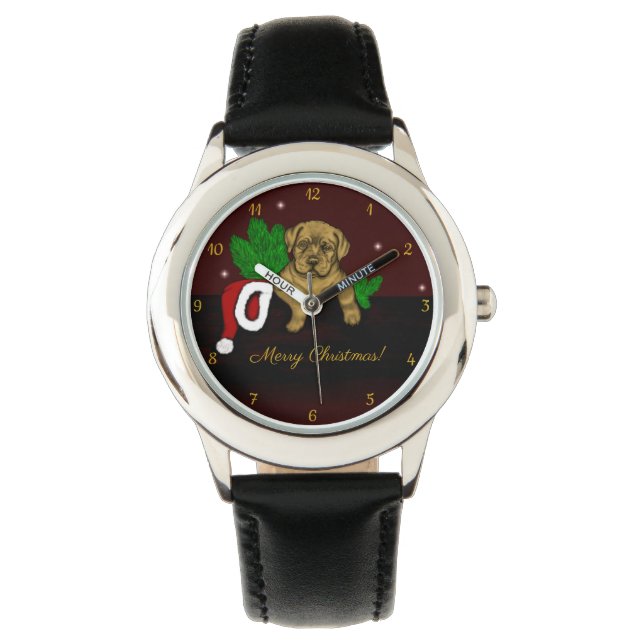Relógio XMas puppy (Frente)