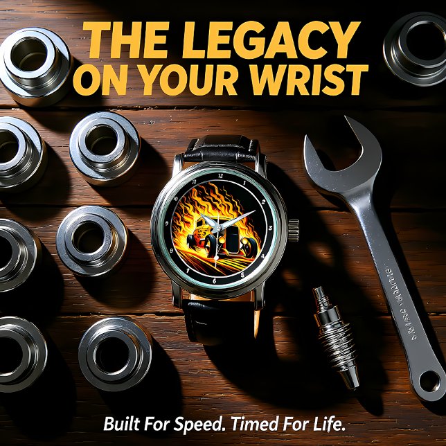 Relógio Yellow Hot Rod, Fiery Road (Criador carregado)