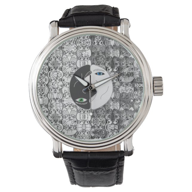 Relógio yin yan (Frente)