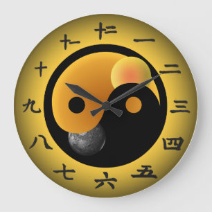 Relógio Yin Yang Chinês
