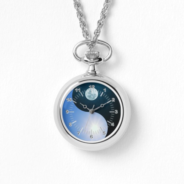 Relógio Yin yang dia-noite (Frente)