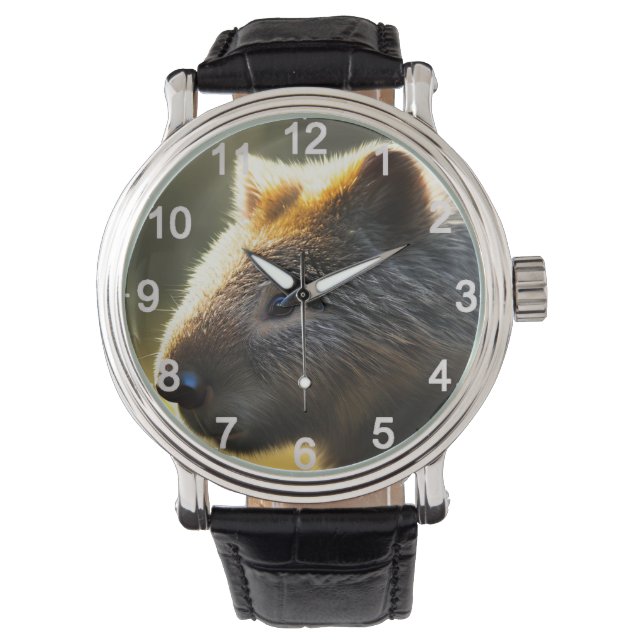 Relógio Young Australian Wombat, Wrist Watch (Frente)