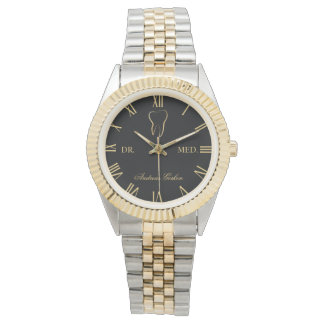 Relógio Zahnarzt Personalisiert mit Name & Titel 