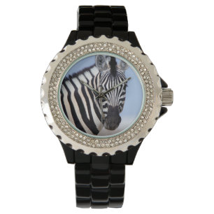 Relógio Zebra olhando para você