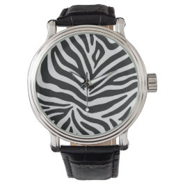 Relógio Zebra Print Classic Black & White