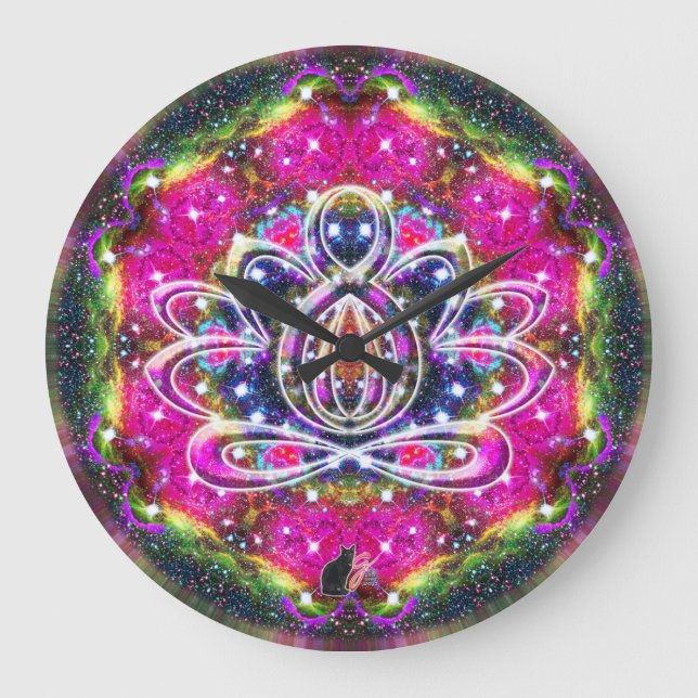 Relógio Zen Lotus Atmosférico (Frente)