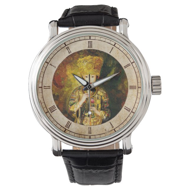 Relógio Zhangbo Hmong Culture Girl é uma dama chinesa. (Frente)