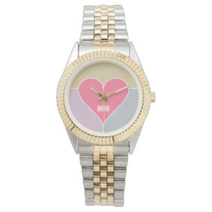 Relógios de monograma personalizado de padrão card