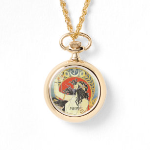 Relógios de monograma personalizados "Bitter Orien