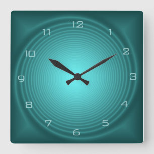 Relógios de Parede com Design Iluminado Esmeralda