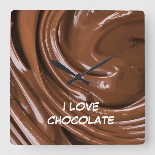Relógios de parede de chocolate (Frente)