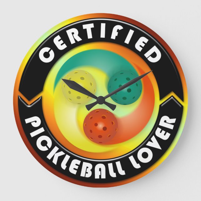 Relógios de Parede de Lover 1 com Pickleball Certi (Frente)