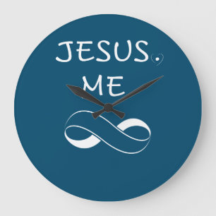Relógios de Parede Jesus Me Infinity Presente para