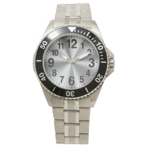 Relógios fáceis de ler para mais velho com NÚME