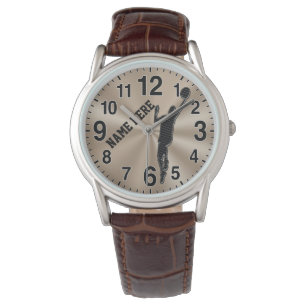 Relógios personalizados de basquete masculinos