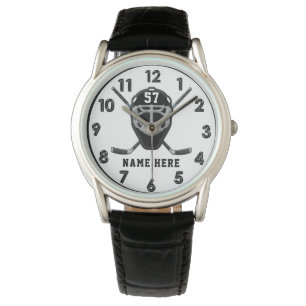 Relógios personalizados de hóquei para Caras, su