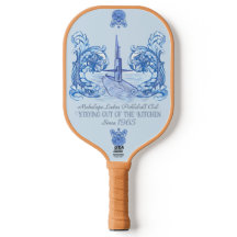 remada de pré-pickleball de tema submarino