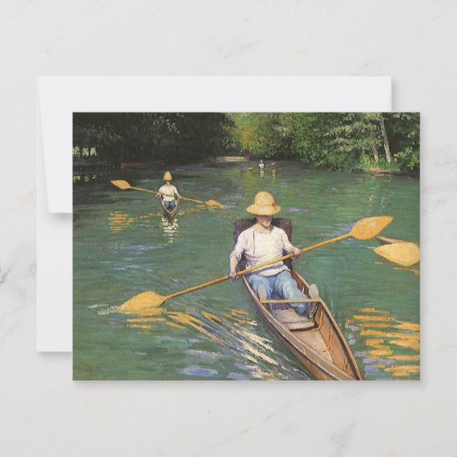 Remadores de Gustave Caillebotte, Arte Fino Antigo (Frente)