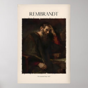 Rembrandt O Apóstolo Paulo657 Impressão de Arte Re