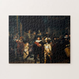 Rembrandt o quebra-cabeça do relógio de noite