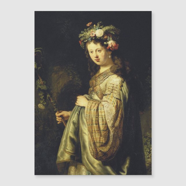Rembrandt - Saskia As Flora (Frente)