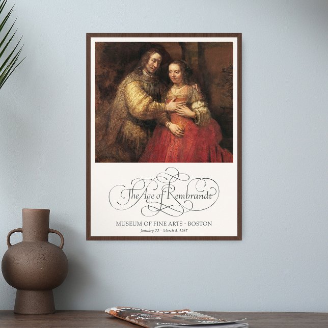 Rembrandt The Jewish Bride Painting Art Impressão (Criador carregado)