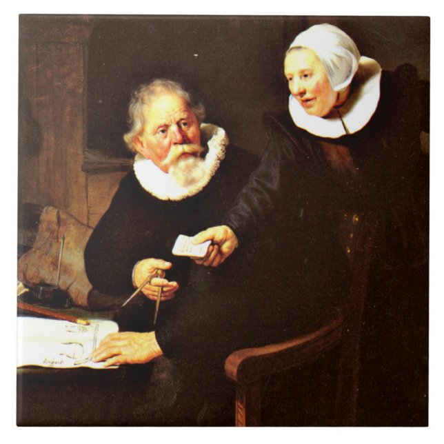 Rembrandt: The Shipbuilder and his Wife, 1633 (Frente)