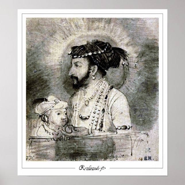 Rembrandt van Rijn Zedign Art Poster #406 (Frente)