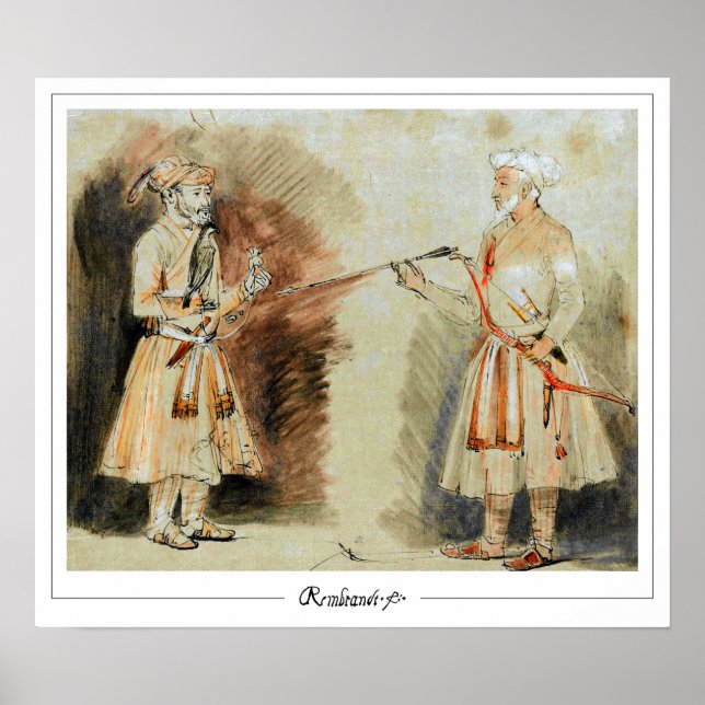 Rembrandt van Rijn Zedign Art Poster #436 (Frente)