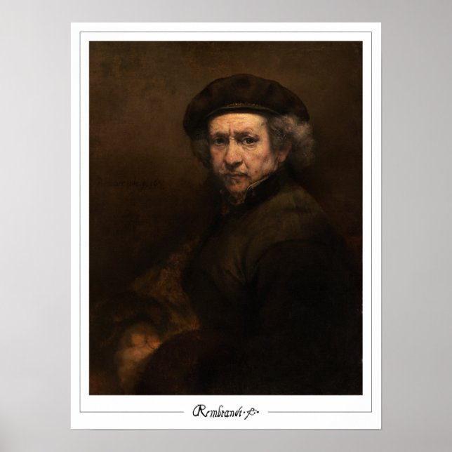 Rembrandt van Rijn Zedign Art Poster #543 (Frente)