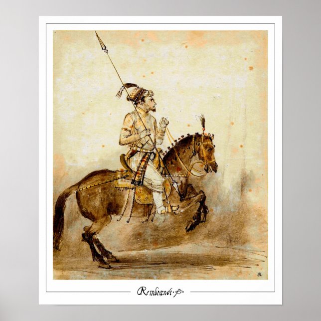 Rembrandt van Rijn Zedign Art Poster #651 (Frente)