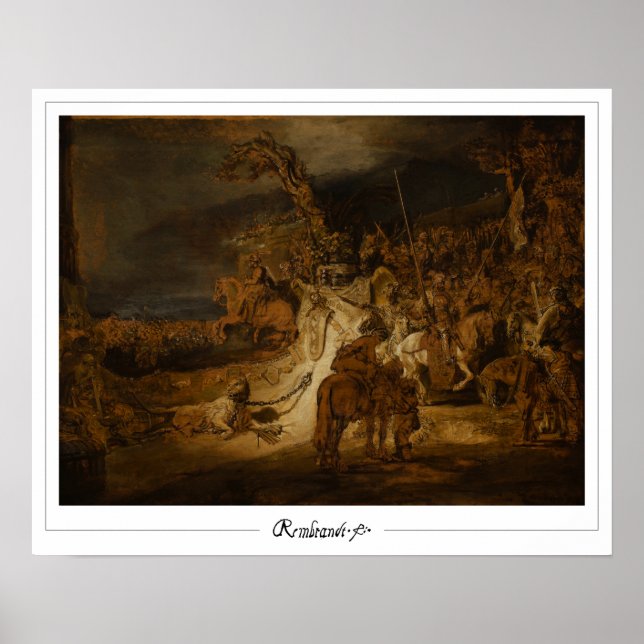 Rembrandt van Rijn Zedign Art Poster nº 13 (Frente)