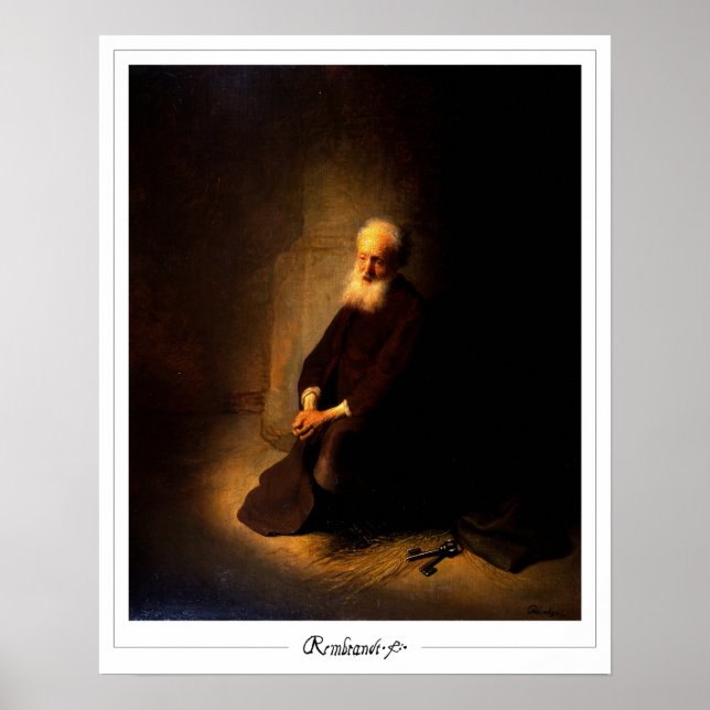 Rembrandt van Rijn Zedign Art Poster nº 144 (Frente)