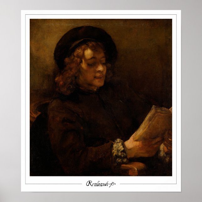Rembrandt van Rijn Zedign Art Poster nº 2 (Frente)