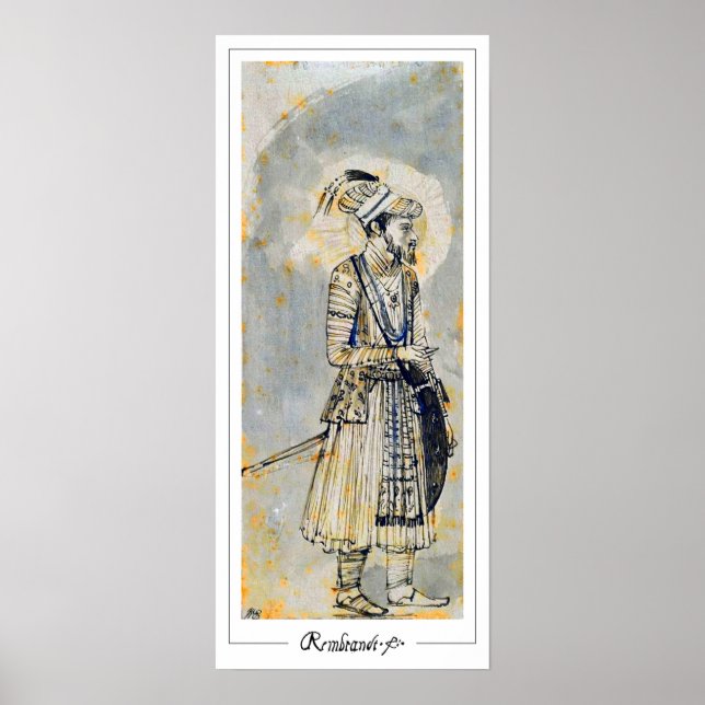 Rembrandt van Rijn Zedign Art Poster nº 230 (Frente)