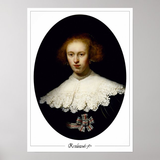 Rembrandt van Rijn Zedign Art Poster nº 252 (Frente)